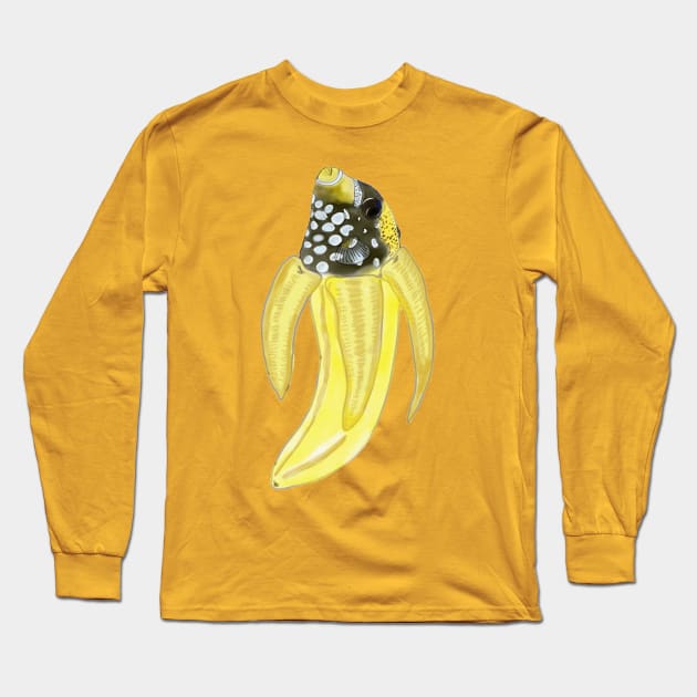 A perfect day for a bananafish Long Sleeve T-Shirt by isarol